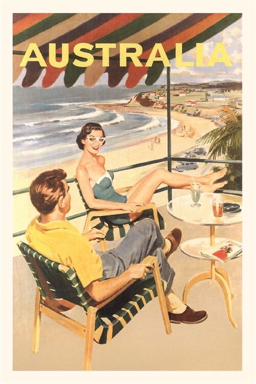 Vintage Journal Couple In Australia Travel Poster (Paperback)