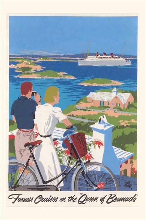 Vintage Journal Couple In Bermuda Travel Poster (Paperback)