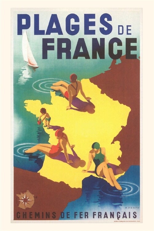 Vintage Journal Beaches of France (Paperback)