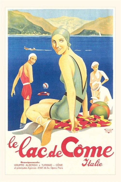 Vintage Journal Lake Como Travel Poster (Paperback)