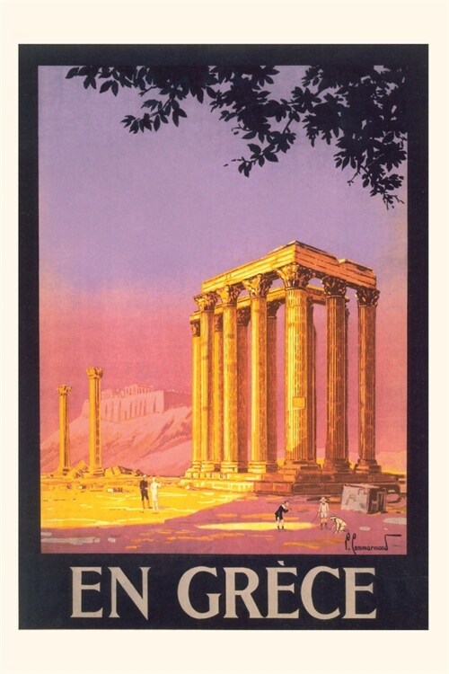 Vintage Journal Greece Travel Poster (Paperback)