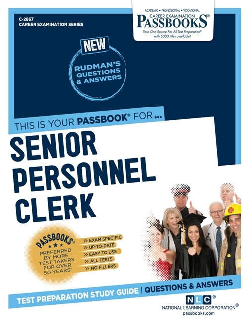 Senior Personnel Clerk (C-2867): Passbooks Study Guide Volume 2867 (Paperback)