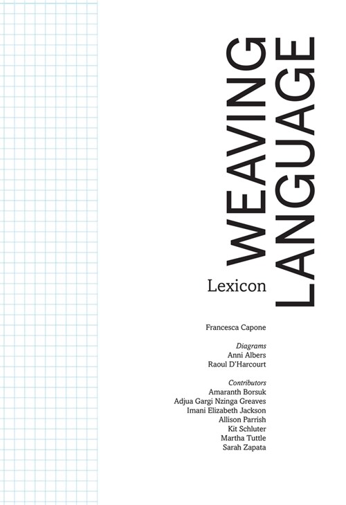 Weaving Language I: Lexicon (Paperback)