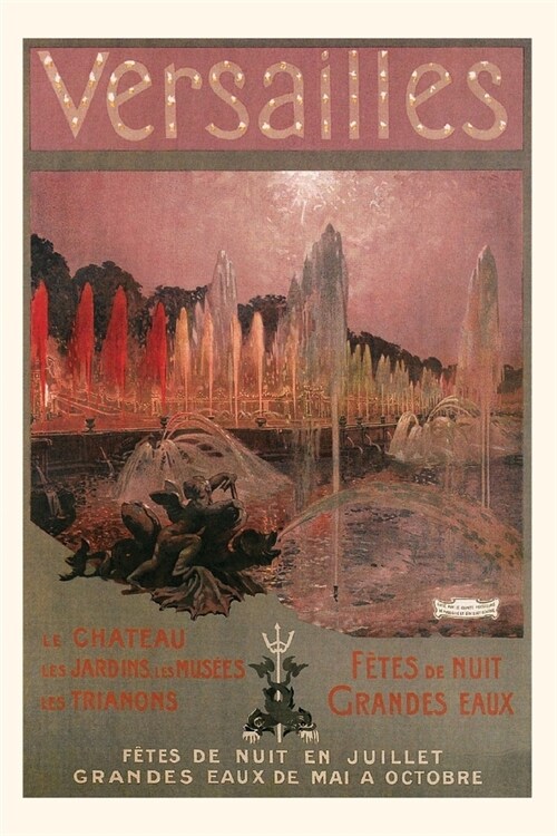 Vintage Journal Versailles Travel Poster (Paperback)