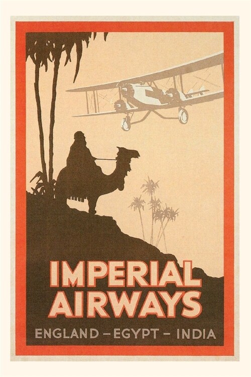 Vintage Journal Imperial Airways Travel Poster (Paperback)