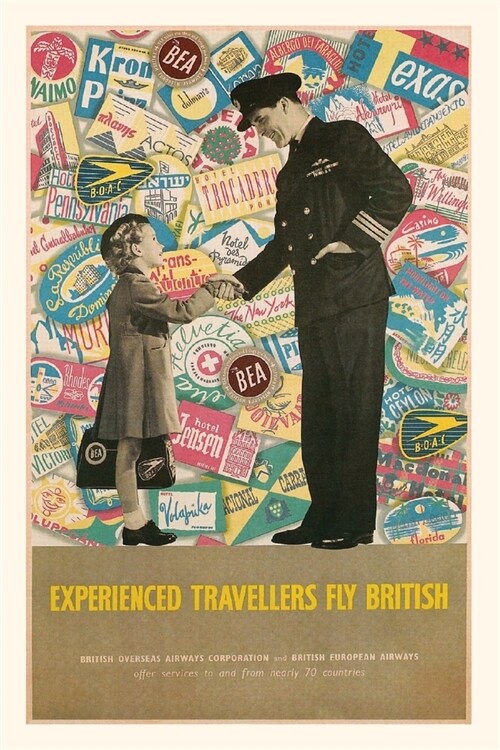 Vintage Journal Experienced Travellers Fly British (Paperback)