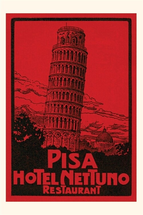 Vintage Journal Hotel Nettuno, Pisa Poster (Paperback)