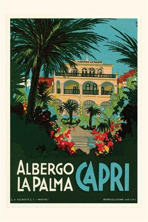 Vintage Journal Capri Italy Travel Poster (Paperback)