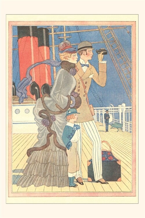 Vintage Journal Family on Deck of Sailing Ship (Paperback)
