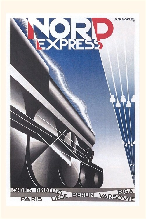 Vintage Journal Streamlined Train Poster (Paperback)