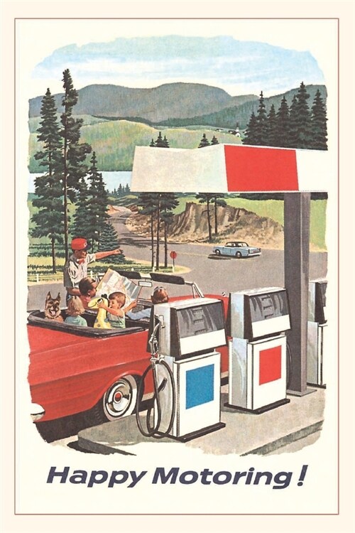 Vintage Journal Happy Motoring (Paperback)