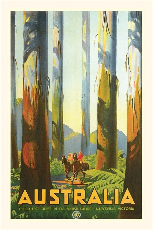 Vintage Journal Australia, Trees Travel Poster (Paperback)