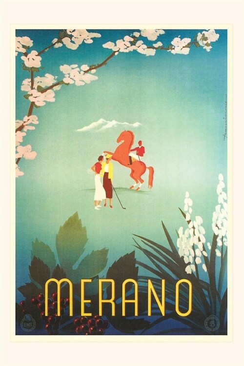 Vintage Journal Merano, Italy Travel Poster (Paperback)