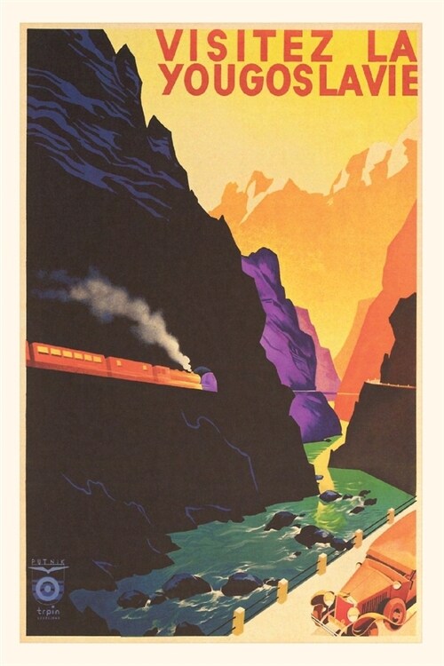 Vintage Journal Yugoslavia Travel Poster (Paperback)
