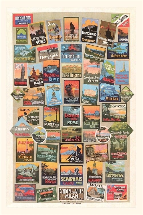 Vintage Journal Compendium of Travel Posters (Paperback)
