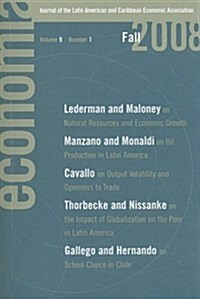 Economia: Fall 2008: Journal of the Latin American and Caribbean Economic Association (Paperback, Fall 2008)