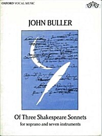 Of Three Shakespeare Sonnets (Sheet Music)