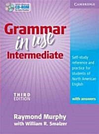 [중고] Grammar in Use Intermediate Students Book with Answers and CD-ROM : Self-study Reference and Practice for Students of North American English (Package, 3 Revised edition)