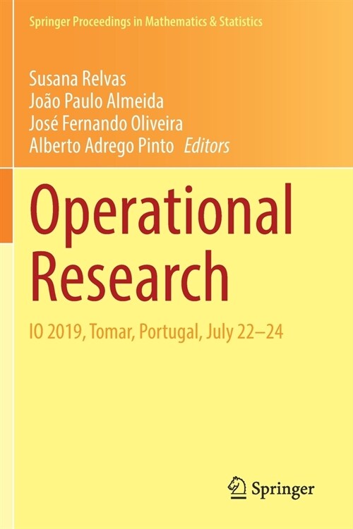 Operational Research: IO 2019, Tomar, Portugal, July 22-24 (Paperback, 2021)