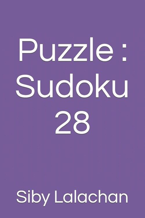 Puzzle: Sudoku 28 (Paperback)