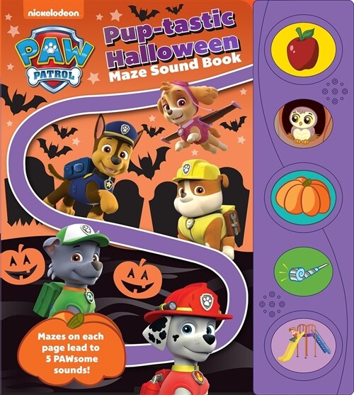 Nickelodeon Paw Patrol: Puptastic Halloween Maze Sound Book (Board Books)