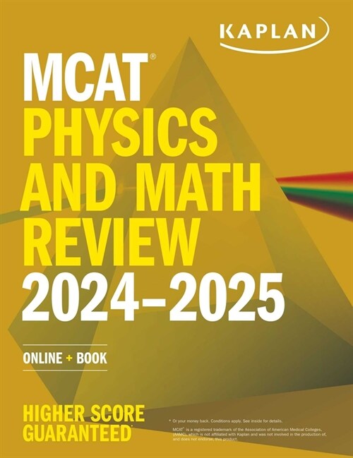 MCAT Physics and Math Review 2024-2025: Online + Book (Paperback)