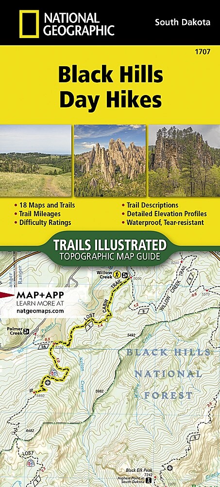 Black Hills Day Hikes Map (Other, 2024)