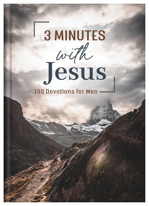 3 Minutes with Jesus: 180 Devotions for Men (Hardcover)