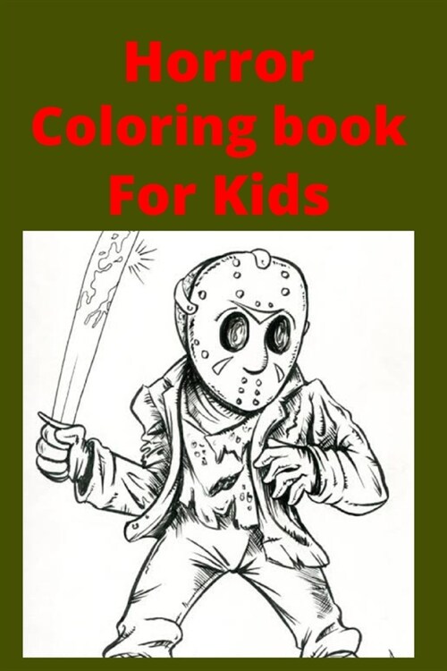 Horror Coloring book For Kids (Paperback)