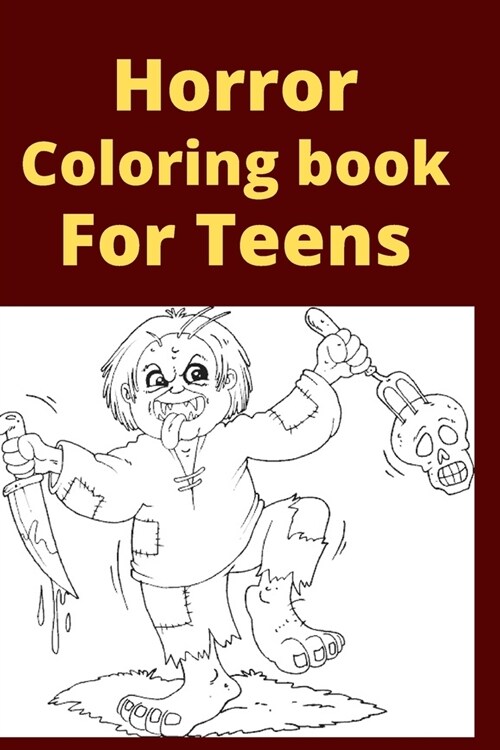 Horror Coloring book For Teens (Paperback)