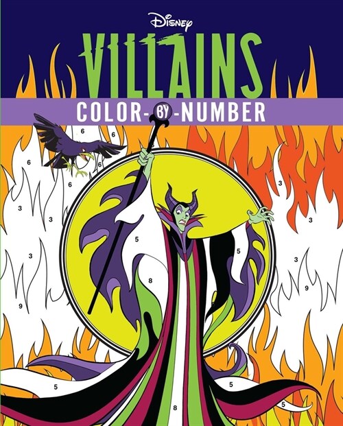 Disney Villains Color-By-Number (Paperback)
