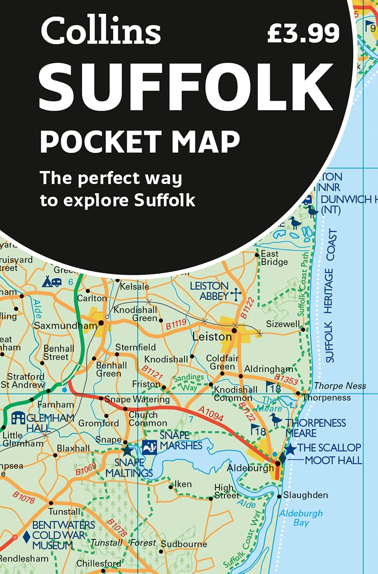 Suffolk Pocket Map : The Perfect Way to Explore the Suffolk (Sheet Map, folded)