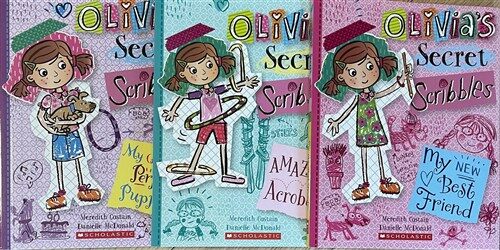 [중고] Olivia‘s Secret Scribbles 시리즈 페이퍼백 3종 세트