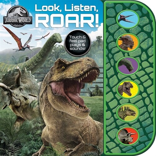 Jurassic World: Look, Listen, Roar! Sound Book (Board Books)