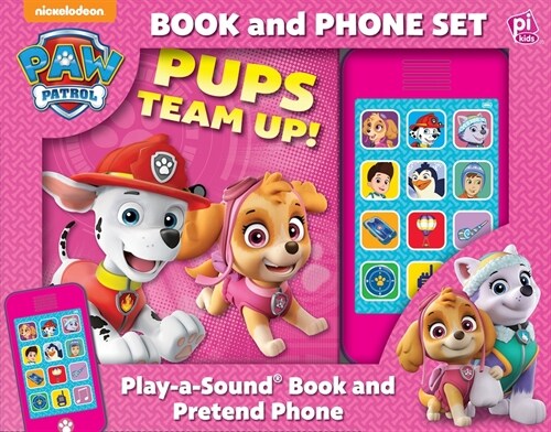 Nickelodeon Paw Patrol: Play-A-Sound Phone and Storybook Set [With Play-A-Sound Phone] (Board Books)