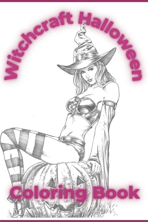 Witchcraft Halloween Coloring Book (Paperback)