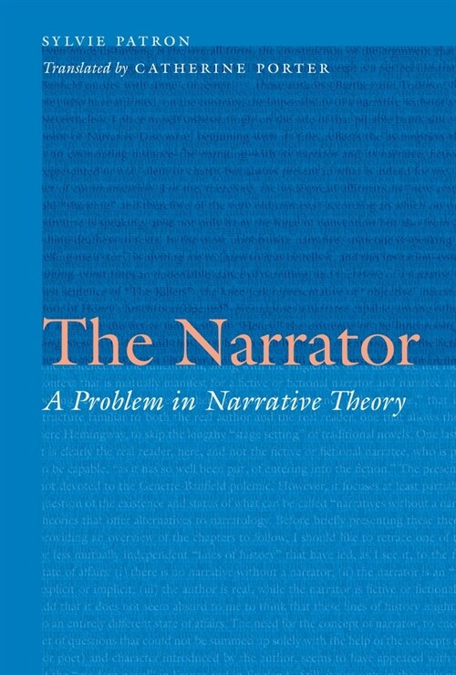 The Narrator: A Problem in Narrative Theory (Hardcover)