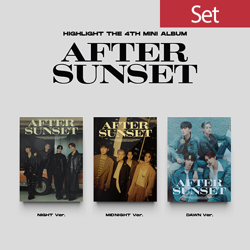 [중고] [SET] 하이라이트 - 미니 4집 AFTER SUNSET [버전 3종 세트]