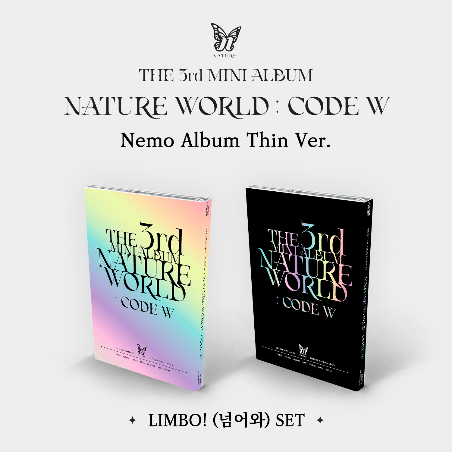 [세트] 네이처 - 미니 3집 NATURE WORLD : CODE W [Nemo Album Thin ver.][넘어와+LIMBO ver.]