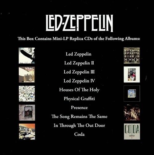 [수입] Led Zeppelin - Definitive Collection Of Mini-LP Replica CDs