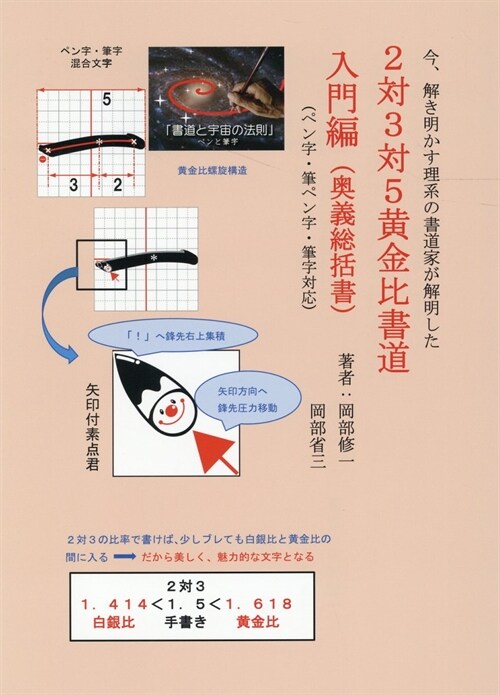 今、解き明かす理系の書道家が解明した2對3對5黃金比書道 入門編(奧義總括書)