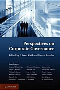 Perspectives on Corporate Governance (Paperback)