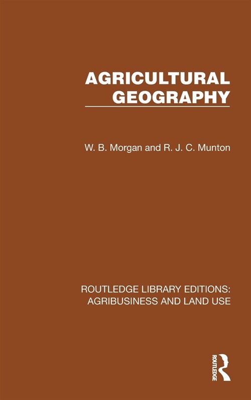 Agricultural Geography (Hardcover, 1)