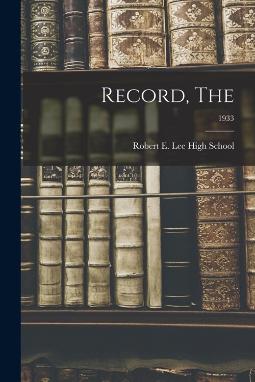 Record, The; 1933 (Paperback)