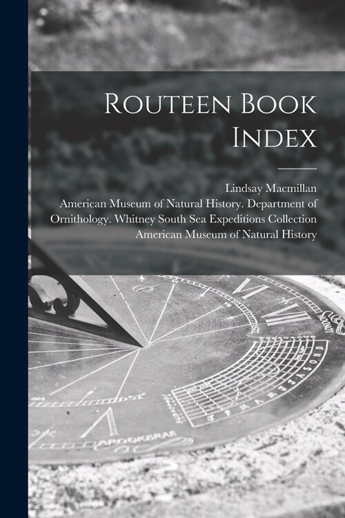 Routeen Book Index (Paperback)