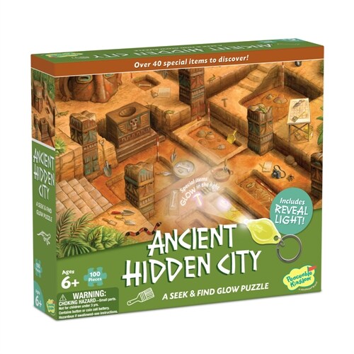 Seek and Find Glow Puzzle - Ancient Hidden City (Board Games)