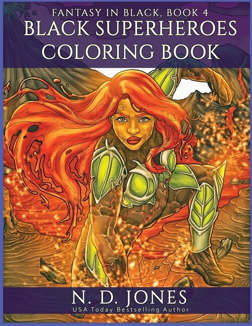 Black Superheroes Coloring Book (Paperback)