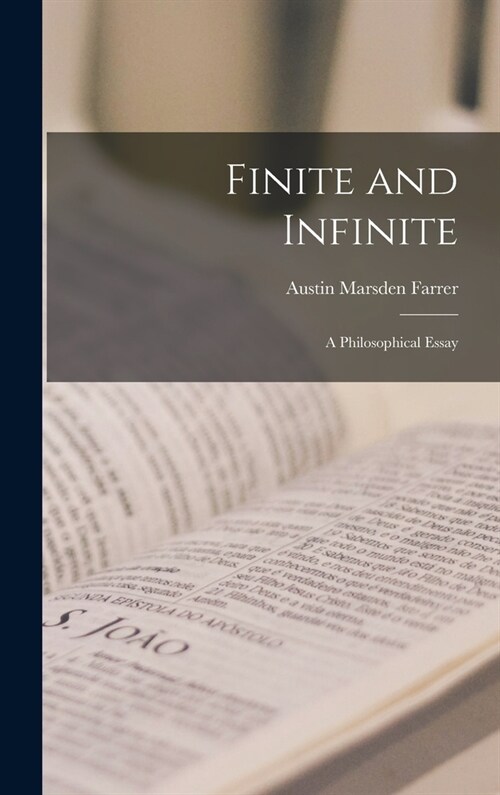 Finite and Infinite: a Philosophical Essay (Hardcover)