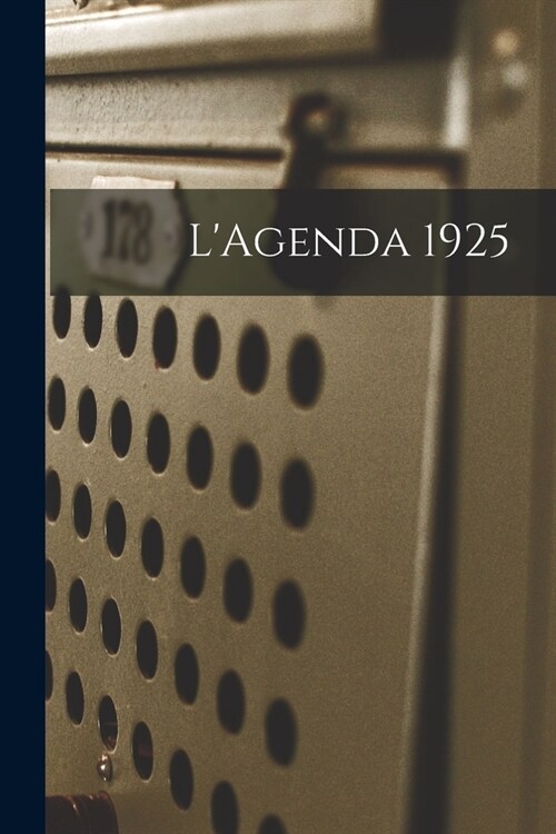 LAgenda 1925 (Paperback)