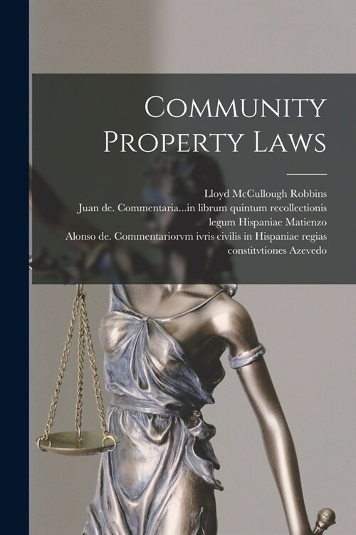 Community Property Laws (Paperback)